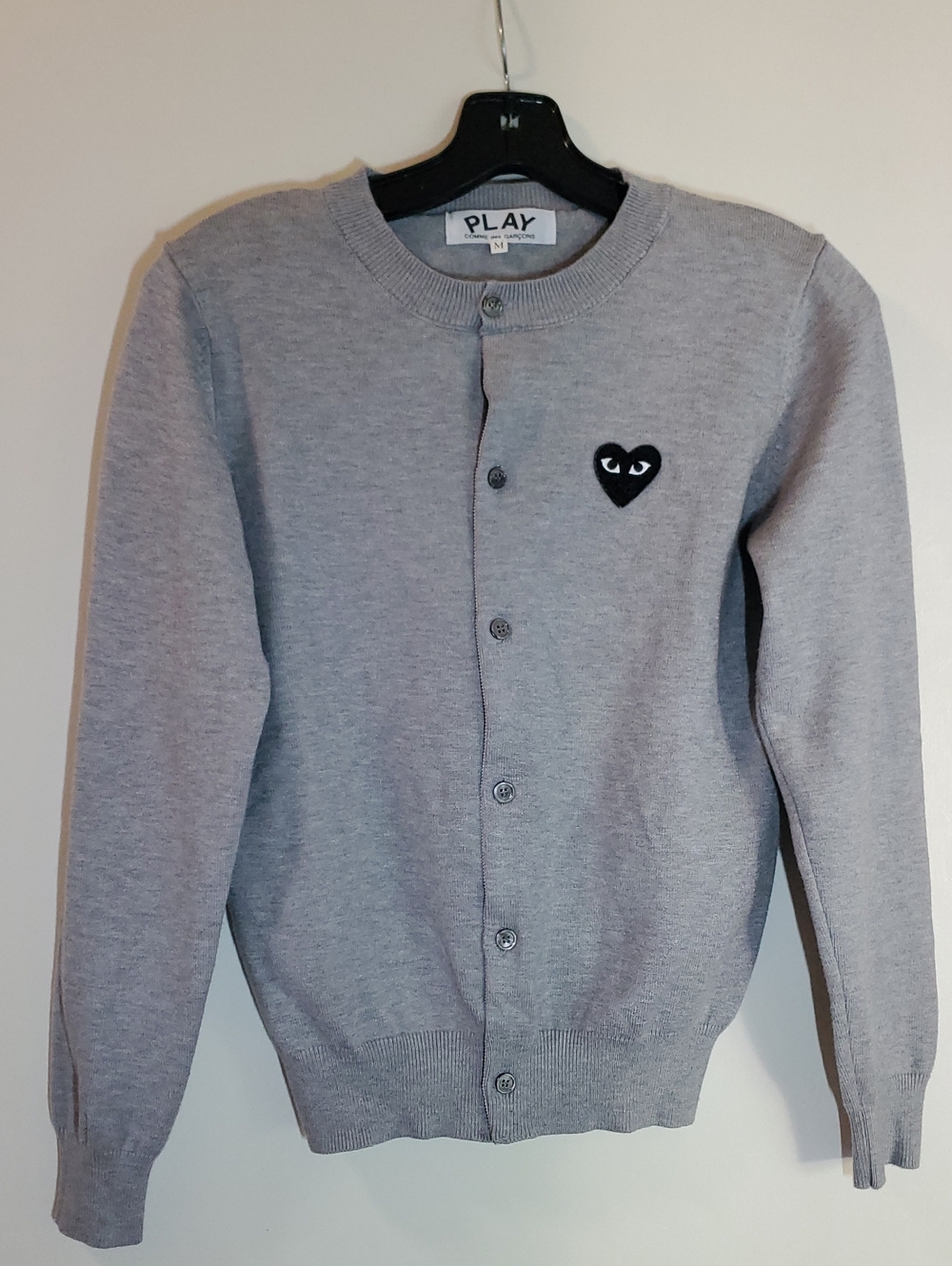 Comme des Garcon Black Heart Cardigan Sweater